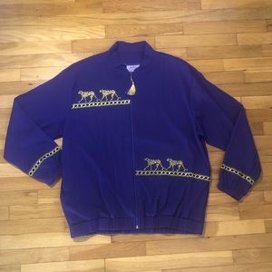 Purple Retro Fullzip Jacket
